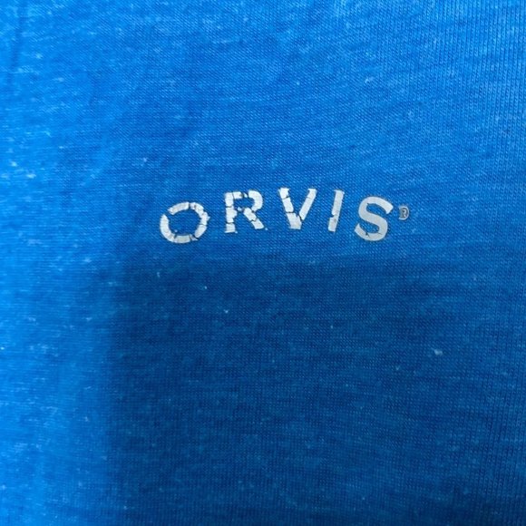 ORVIS Classic Collection Sandy Point Quarter Zip Pullover Turquoise XL - Picture 2 of 10